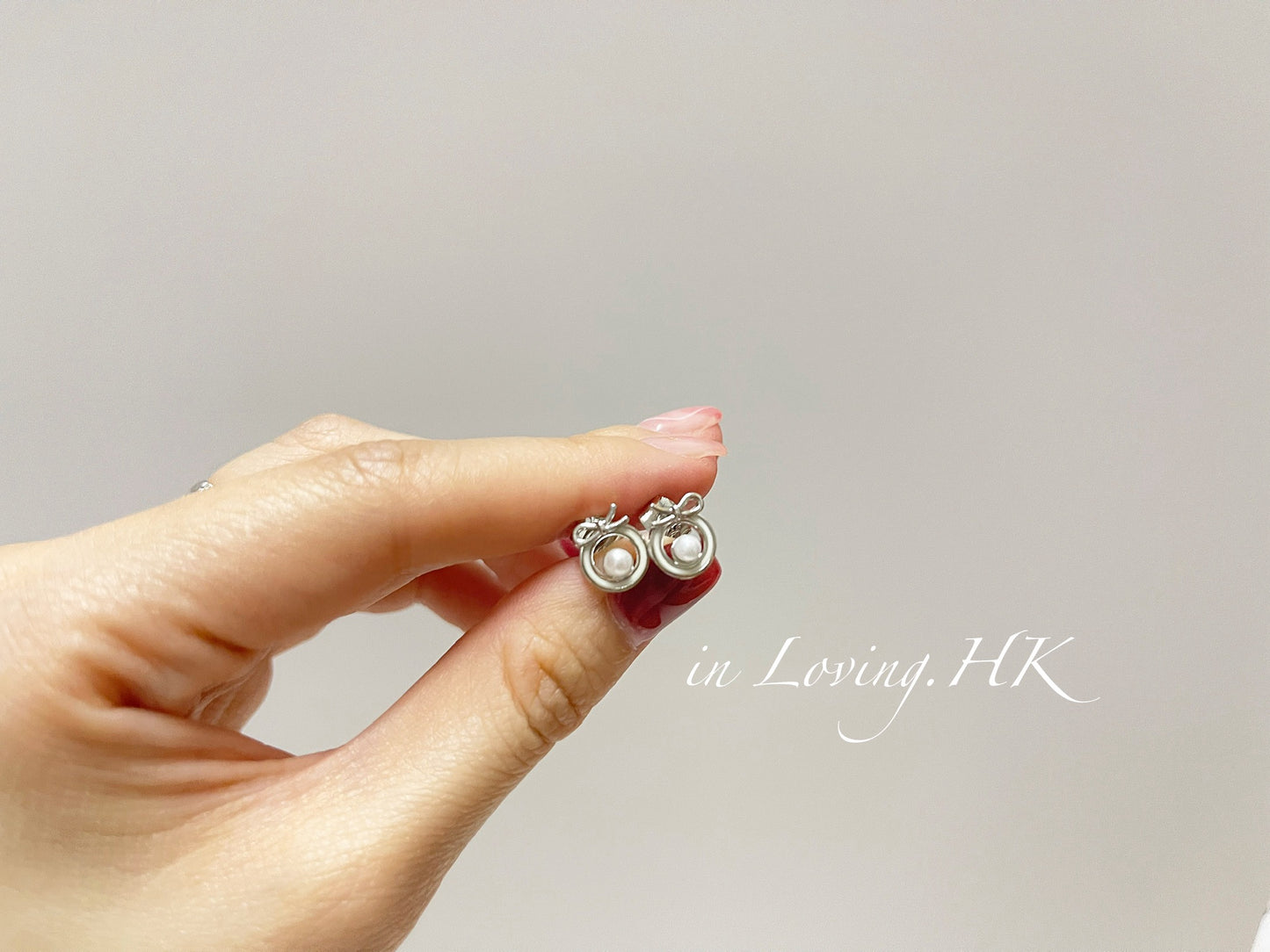 [Ready Stock] Sterling Silver Hollow Pearl Earrings KR2410ER05